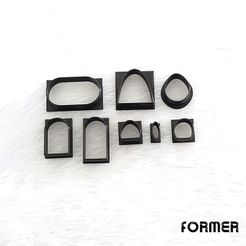 FORMER STL-Datei Cutter Polymer Ton Ohrring・3D-druckbare Vorlage zum herunterladen, formerbr