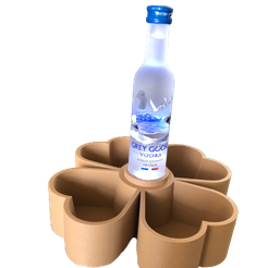 image00004-removebg-preview.png Four - Leaf Clover Snack Tray Mini Bottle LED Holder