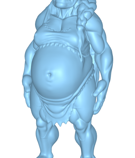 Pregnant goblin 3D model