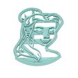 Belle Cookie Cutter.jpg THE BEAUTIFUL AND THE BEAST COOKIE CUTTER, BELLE COOKIE CUTTER, COOKIE CUTTER, FONDANT CUTTER