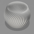 semicirculo girado v1.png Modern 3D Vase