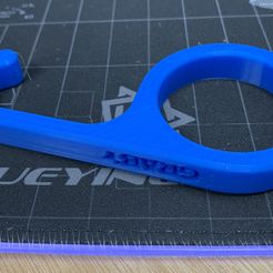 GrabR.jpg Free 3D file Door Opener - GRAB'r - COVID-19 Prevention・3D printable object to download