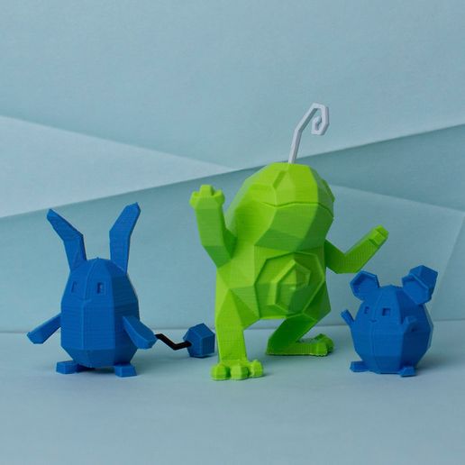 🐉 Low Poly Pokemon Collection Generation 2・ 3D File for 3D printing・Cults