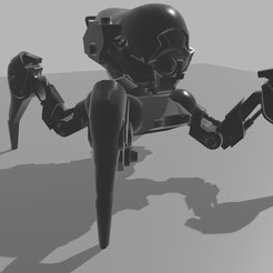 shot.png Fichier STL Black Invader - Robot araignée・Modèle à télécharger et à imprimer en 3D