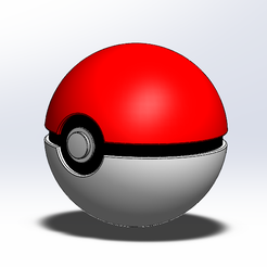 Side_View.PNG Poke-Ball Solid Model 4-Piece Easy Print