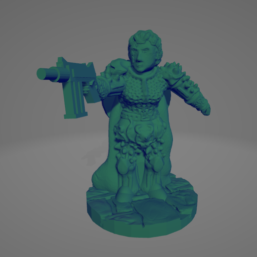 Uzi Knight.png STL file Machine Pistol Femme Knight・3D print object to download, Ellie_Valkyrie