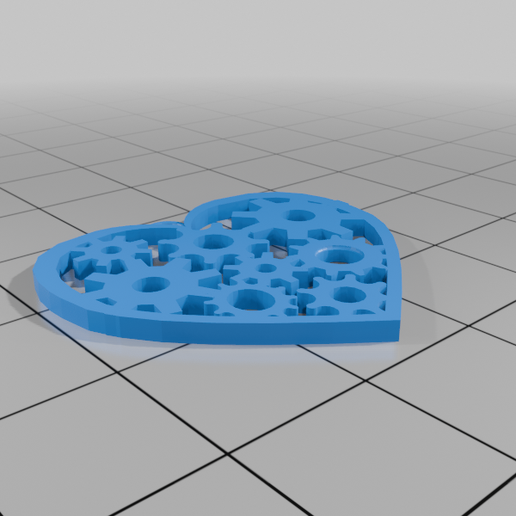 Steampunk Heart Pendant 3D model