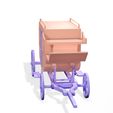 2.jpg CARRIAGE Wagon Wheels WESTERN CARTOON 3D MODEL