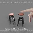 Miniature_Murray-Backless-Counter-Stool-3.jpg MINIATURE Murray Backless Counter Stool | Williams Sonoma-Inspired  | Miniature Furniture