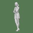 DOWNSIZEMINIS_womanstanddress395d.jpg WOMAN STAND PEOPLE CHARACTER DIORAMA