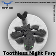 5.png ARTICULATED TOOTHLESS NIGHT FURY MFP3D -NO SUPPORT - PRINT IN PLACE - STL - 3MF - SENSORY TOY-FIDGET