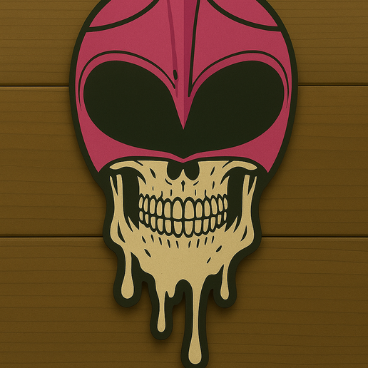 💀 Power Rangers Skull Wallart Collection・ 3MF File for 3D printing・Cults