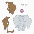 PuzzlePieces.JPG Brittany Spaniel Dog Magnet