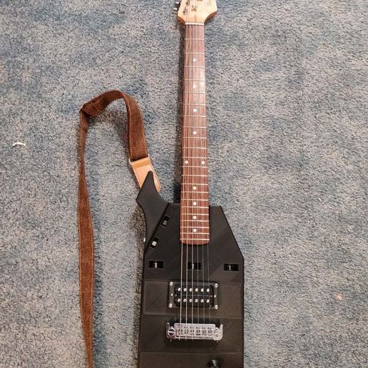 Modular Electric Guitar Body - 3D model önizlemesi