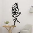 bs Geometric Eagle Wall Decor