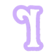r_Low_case.stl Tinker Bell - cookie cutter alphabet cursive letters - set cookie cutter