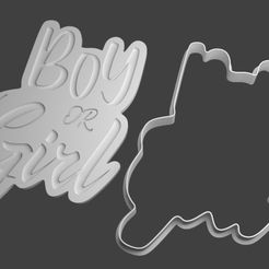 Boyorgirl.jpg Datei STL Cutter Junge oder Mädchen!・Design für 3D-Drucker zum herunterladen