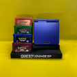 6.png GAMEBOY ADVANCE SP HOLDER WITH 4x CART HOLDERS