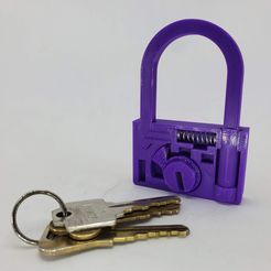 20191102_175204.jpg Free STL file Kid's toy lock・3D printer model to download