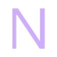 N.stl Alphabet Toy Shape Sorter