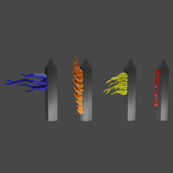 BLADEeffects.png STL file Blade/sword effects・Template to download and 3D print