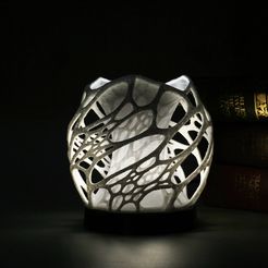 70552c68feb2492c2220aee4e6e2df47_display_large.jpg Free STL file Solid Cellular lamp with base・3D print design to download
