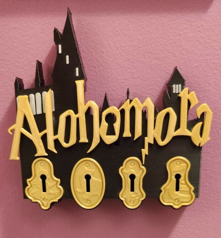 IMG_20210420_210848_967.jpg STL file Harry Potter wall key holder Alohomora・3D printable model to download, SusoStar28