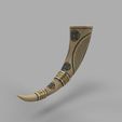 kells-drinking-horn-sp-render-5.jpg Viking drinking horn with an ornamental dragon design