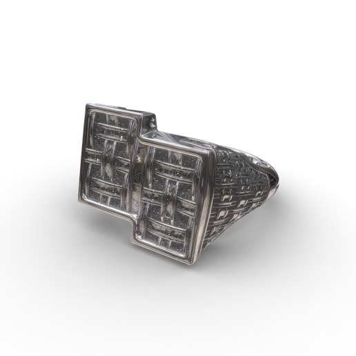 ttese-4.png Anillo cuadrado de rejilla Talla 6to13 US