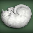 sleeping_cat3.jpg Sleeping cat 3D print model