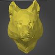 Wolf.jpg Archivo STL Cabeza de lobo Low Poly・Objeto para impresora 3D para descargar