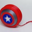 CapAmerica6.jpg Archivo STL YOYO Captain America・Modelo para descargar y imprimir en 3D