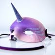 VECTARY_unicorn_mask2.jpg Halloween Einhorn Maske