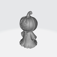 3.png Pumpkin in hoodie - 3d model
