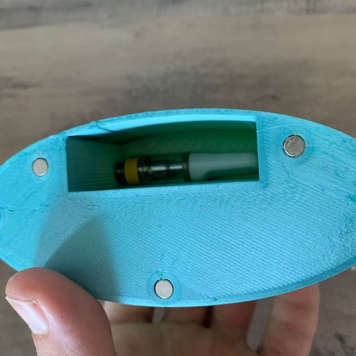 Oval Vape Cartridge Battery Tool Puffco USB Caddy Holder Storage 510 Thread  - Cults3D 3D Model