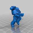 3_Normal_1.png Free STL file Angelic Space Soldiers with Heavy Weapons・Template to download and 3D print