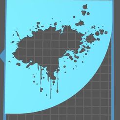 Spash.jpg STL file Stencil Splash・3D printing model to download