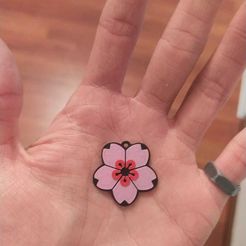 sakuraEarring.jpg Fichier STL Boucles d'oreilles Sakura・Design à télécharger et à imprimer en 3D