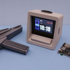 1ed97c34993b1d97b22ddf285245fb50_display_large.JPG Free STL file Star Trek Alarm Clock - Adafruit PyPortal・Design to download and 3D print