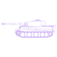 Tiger 1 1.stl TIGER 1 TANK #1 | 2D WALL ART