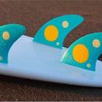low-res_829YR5RI36.jpg Free STL file Surf Fins - Full Moon・Design to download and 3D print