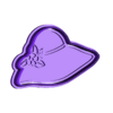 hat_ (2).stl Floral Hat Cookie Cutter
