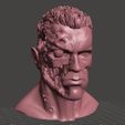 T-800_001.jpg Fichier STL gratuit ARNOLD T2 STYLE BATTLE DIMAGED TERMINATOR INSPIRITED BUST pour impression 3D・Plan imprimable en 3D à télécharger