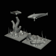 sumec-podstavec-standard-quality-1-22.png two catfish scenery in underwather for 3d print detailed texture