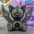BAT-05.jpg BAT BUDDY, a Koza halloween bat printed in place without supports