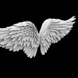 wing1.3.jpg Angel Wings - Overlapping Feather Structure 3d print