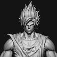 17.JPG STL file GOKU super saiyan v2 - Dragonball Super・3D print model to download