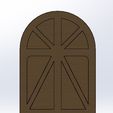 F2.jpg 1/12 Old dollhouse door (Model No.9)