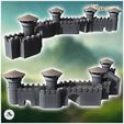 2.jpg Set of modular stone medieval walls with roof towers (23) - Medieval Gothic Feudal Old Archaic Saga 28mm 15mm RPG