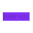 La Casa de Papel.stl La Casa de Papel logo